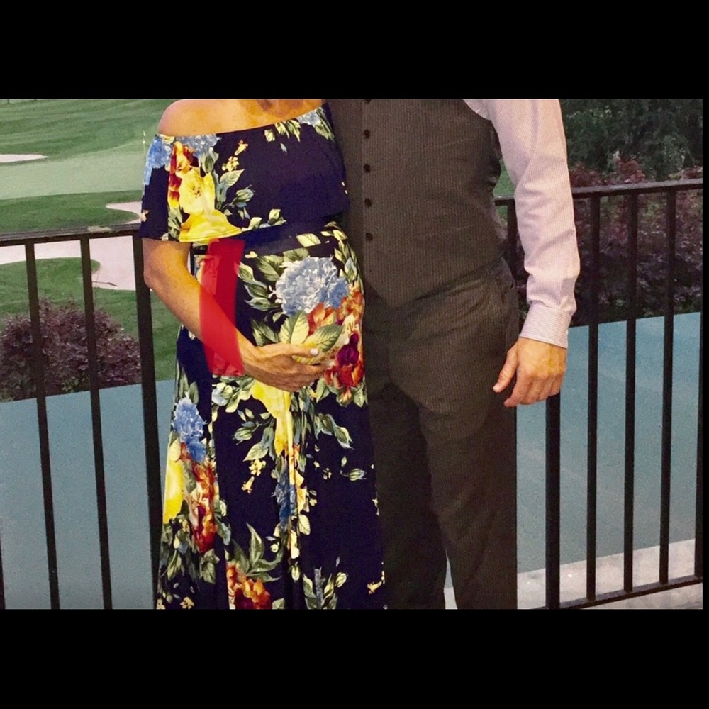 Off Shoulder Maternity Dress